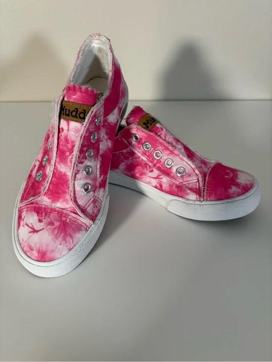 Mudd Kids Pink Tie-Dye Slip-On Sneakers