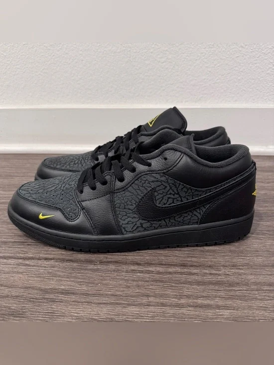 Air Jordan 1 SE Low Black Anthracite Tour Yellow - IM6568-010 Sz 13
