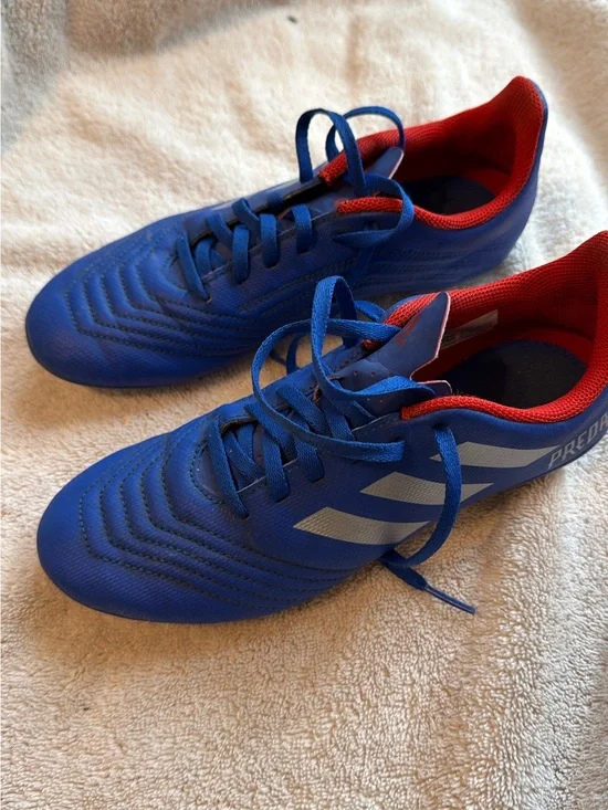 Adidas Predator Kids Blue & Red Soccer Cleats