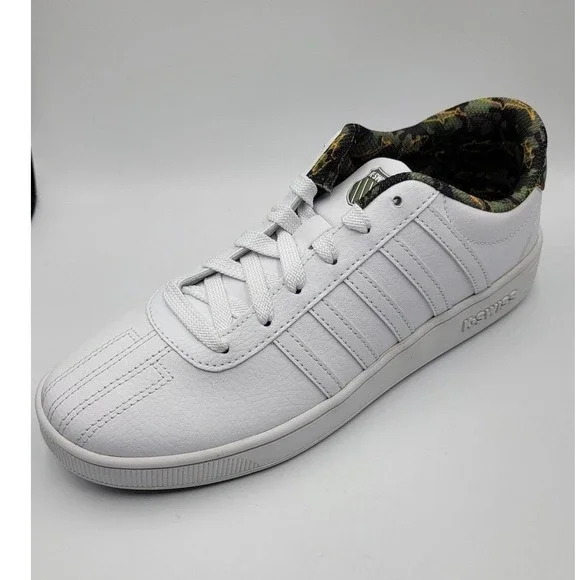 K-Swiss Court Palas Big Kids Youth 6.5 White Camo Low Top Sneakers Athletic Shoe