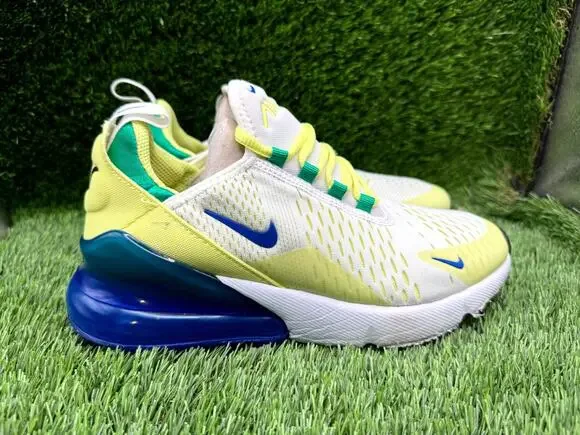Nike Air Max 270 FN6982-100 Athletic Sneaker Boy 5Y White Synthetic Road Running