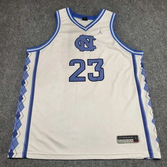 Vtg Jordan Brand University of North Carolina Michael Jordan #23 Jersey Size XL