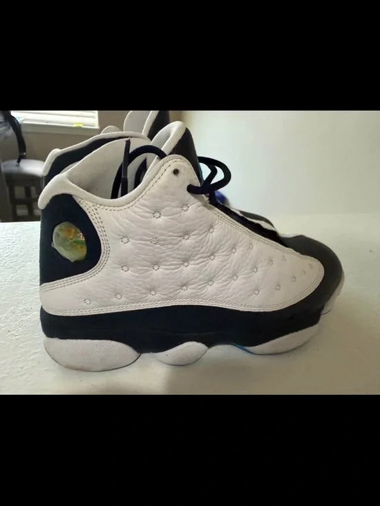Jordan Kids White and Black Retro Sneakers