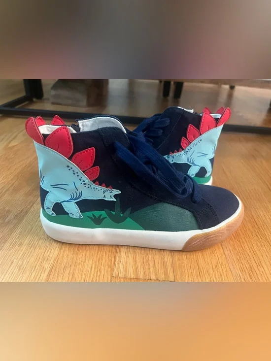 Mini Boden Boys Dinosaur Hi Tops Sneakers shoes