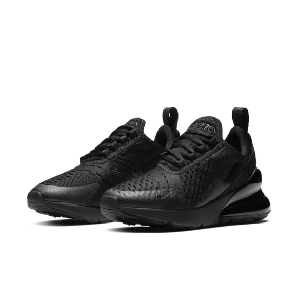 Nike Air Max 270 Boys Black Sneakers Size 4Y Women's 5.5 BQ5776-001