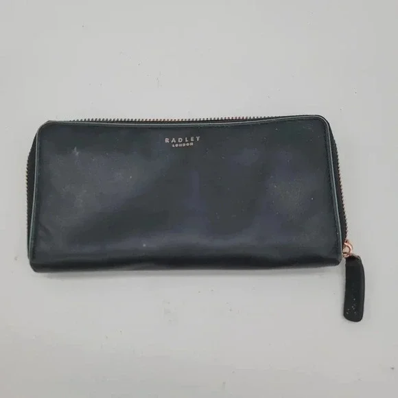 Radley London Women's Wallet Arlington Street Leather Zip Around Black 7.5
