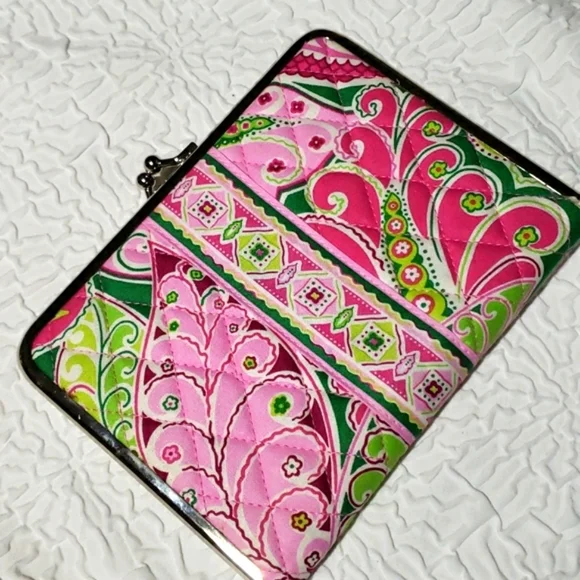 VERA BRADLEY Hugs-n-Kisses Retired PINWHEEL PINK Photo Holder