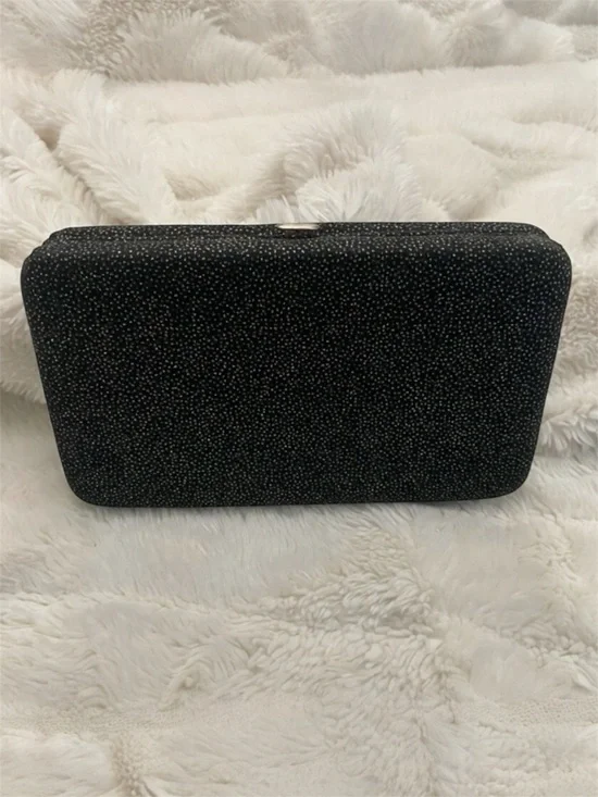 Chic Black Sparkle Clutch Wallet