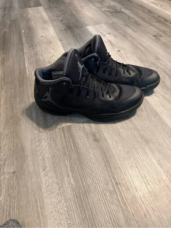 Jordan Men's All-Black Mid-Top Basketball Sneakers