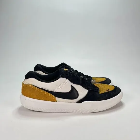 Nike SB Force 58 University Gold Black Low Skate Shoes DV5477-700 Youth Size 6.5