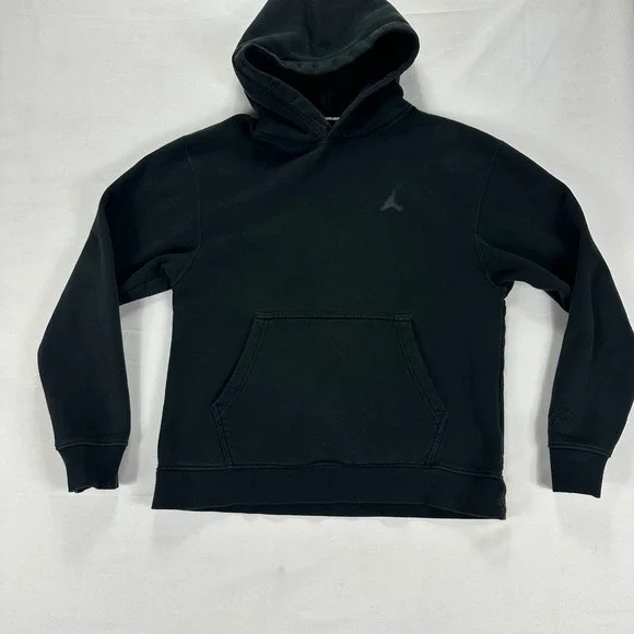 Jordan Hoodie Black Pullover Fleece Small Jumpman Logo Streetwear Mens M‎