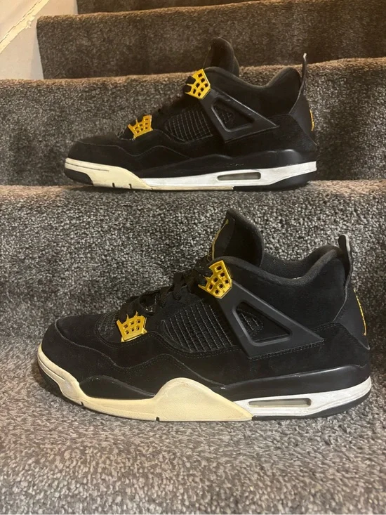 Air Jordan 4 Retro Royalty Black Gold size 13
