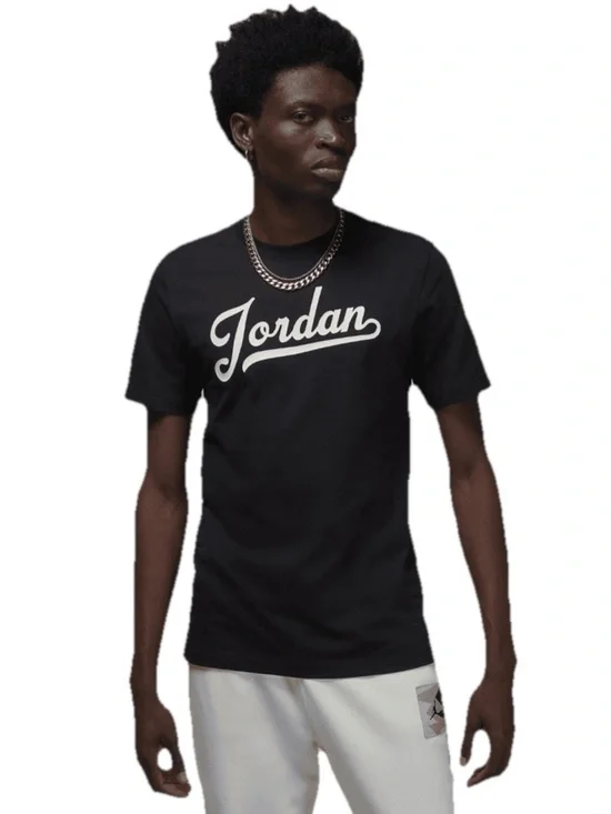 Jordan Flight Mvp Short-Sleeve Men Black T-shirt  Size Large