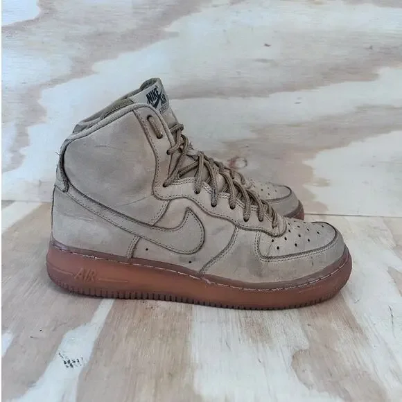 Nike - Air Force 1 LV8 - Sneakers - Brown - Kids Big Unisex - 6.5Y - 807617-200
