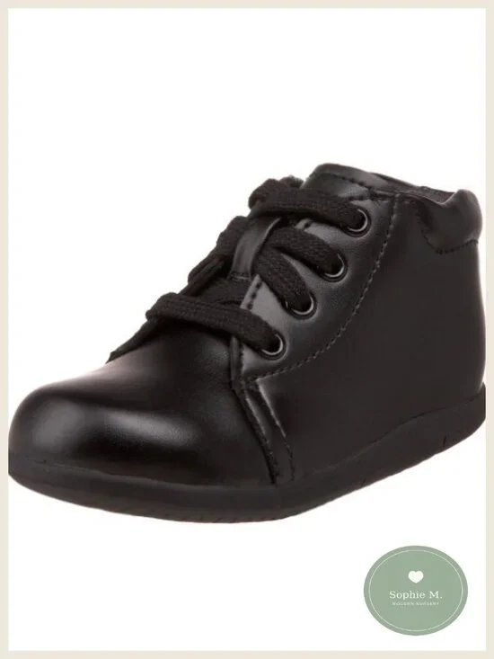 Leather Lace-Up Sneakers with Ortholite Memory Foam, APMA Approved Kids Shoes