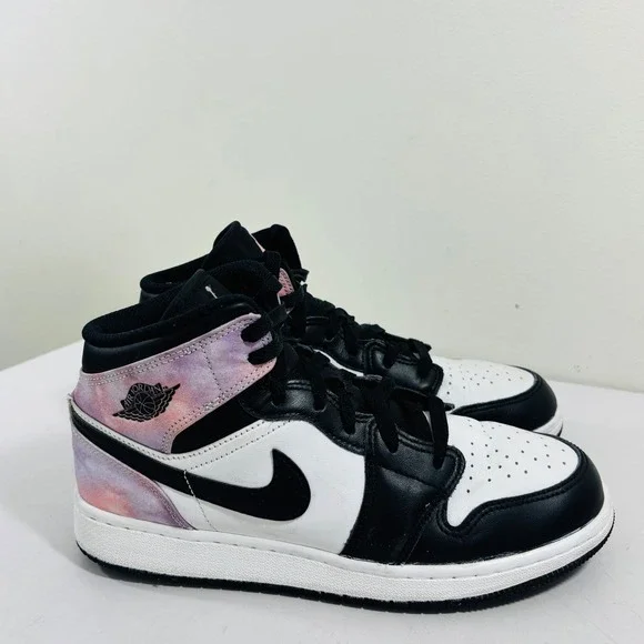 Nike Air Jordan 1 Mid Zen Master Tie Dye DM6216-001‎ Women's Size 6.5 Shoes