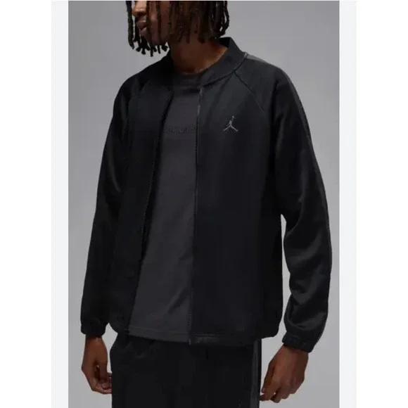 Jordan Essential Track Jacket Mens XXL Black Full Zip Jumpman Athletic Warm‎ Up