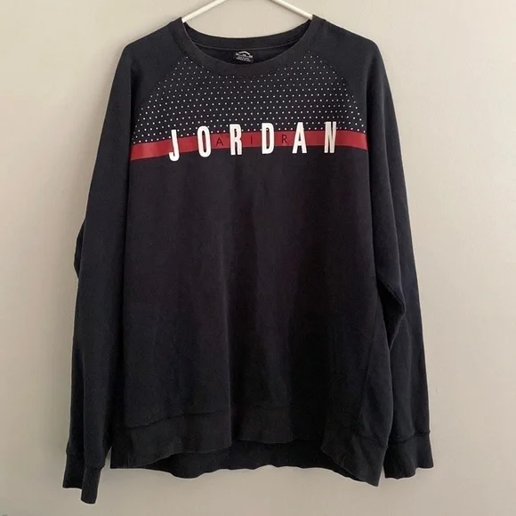 Y2K Jordan black sweatshirt **revived** see pics and description