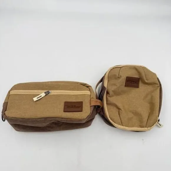 New with tag Bella Rosso 2-Piece Travel Pouch Set