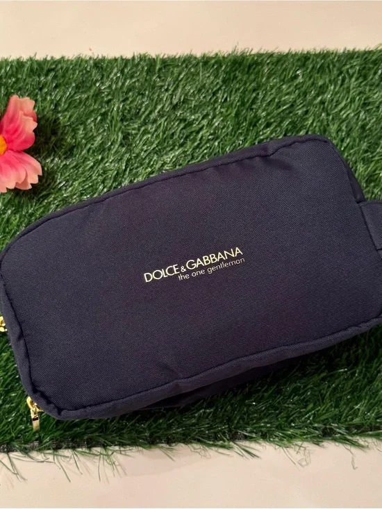 Dolce & Gabbana Navy and Gold The One Gentleman Travel Bag