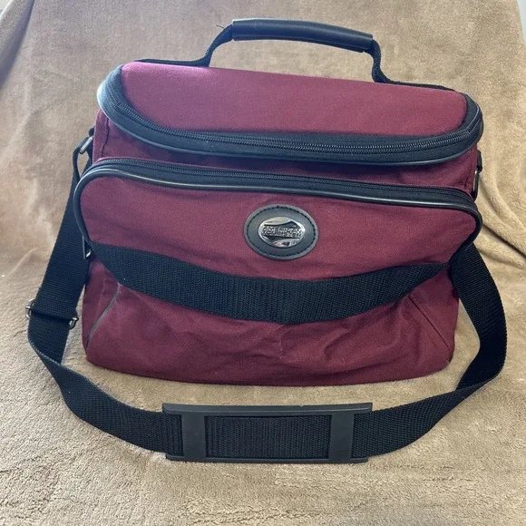 American Tourister Red/Black Carry On Shoulder Overnight Bag Duffel‎ 14x7x10