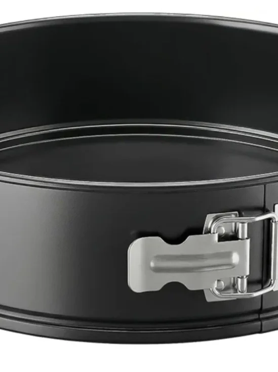 Non-Branded Black Springform Cake Pan with Silver Latch