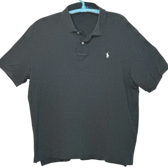 Polo Ralph Lauren Shirt Mens Dark Gray Short Sleeve Pony Logo Classic Preppy 3XL