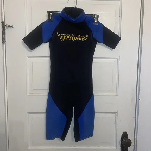 Size 8‎ Oceanic Explorers Warm Water Shorty Wet Suit For Kids