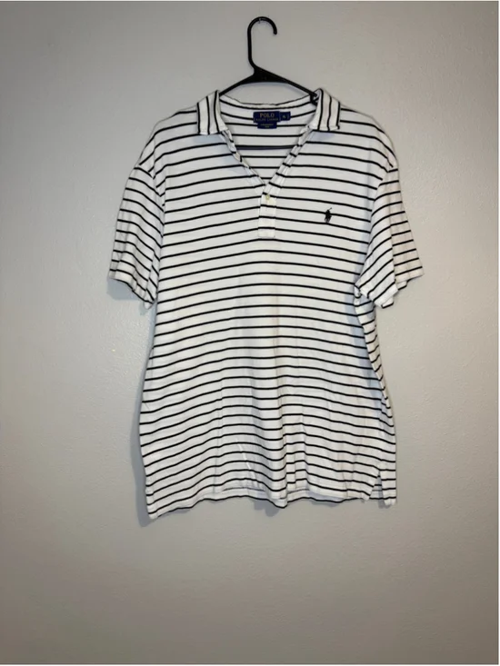 Polo Ralph Lauren Featherweight Mesh Striped Polo Shirt XL
