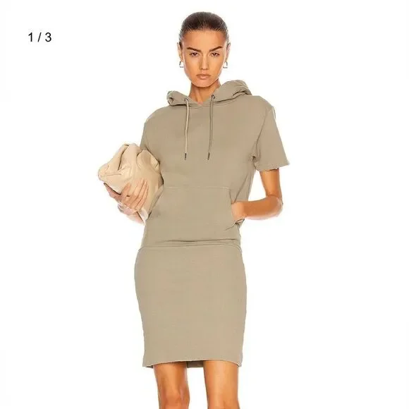 SER.O.YA Rory dress tan hooded mini tunic hoodie Revolve NWOT Sz S