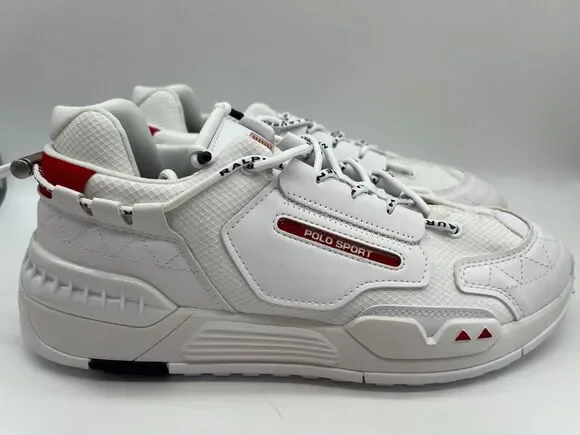 Polo Ralph Lauren Polo Sport PS200 SK LTL White Sneakers Men's Size 11