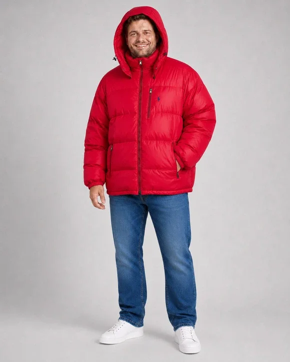 POLO RALPH LAUREN El Cap Down Puffer Jacket Size 4XLT NEW Red $398
