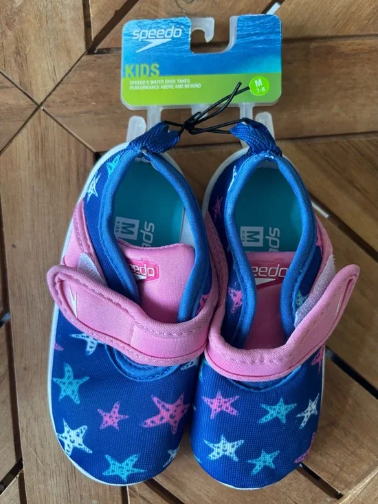 NWT Speedo Starfish Hybrid Water Shoes Toddler Sz 7-8 Beach