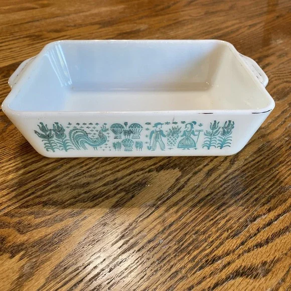 Vtg Pyrex Amish Butterprint Refrigerator Dish 1 1/2 Qt Casserole‎ 0503 NO LID