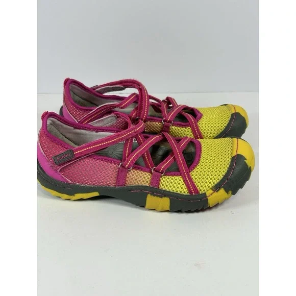 Jambu Canopy Water Ready Amphibious Shoes Sandals Pink Yellow‎ Girls Size 3M EUC