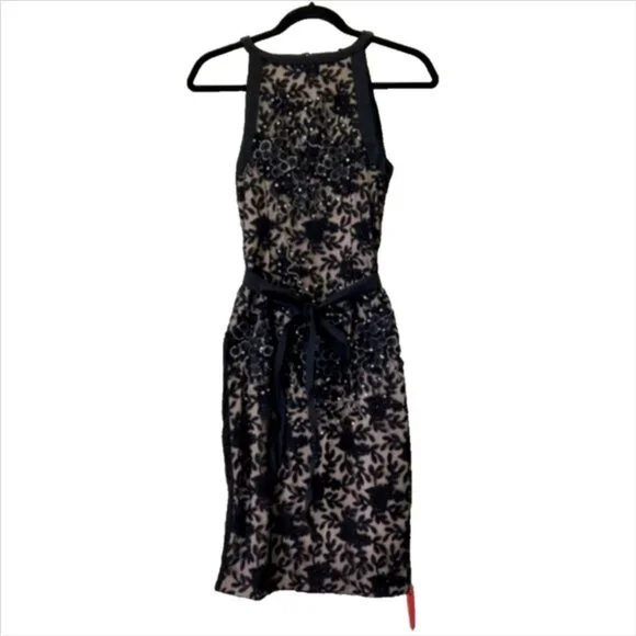 Aje Marabou Lace Dress