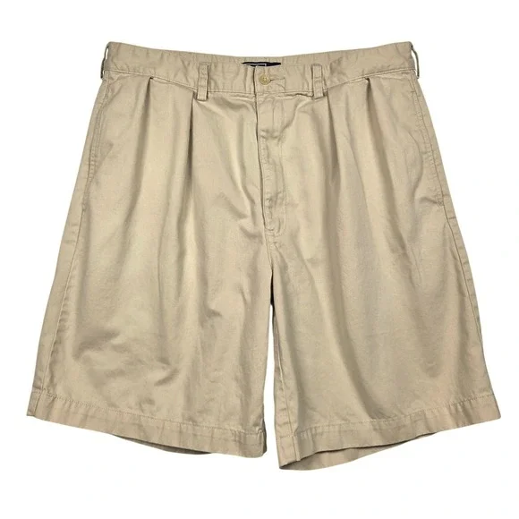 Vintage 90s Polo Ralph Lauren Tyler Pleated Chino Shorts Mens 36 (FITS 34