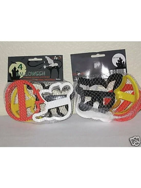 Halloween Cookie Cutters Plastic Ghost Moon Pumpkin Cat Baking Treats