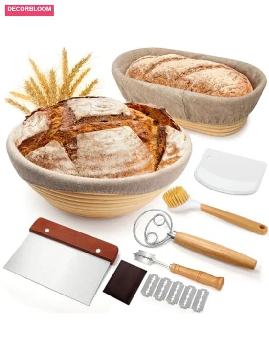 Sourdough Proofing Basket Gift Set, 9