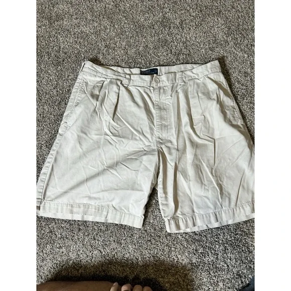 Polo Ralph‎ Lauren Shorts Men's 40 Khaki The Tyler Pleated Casual Chino
