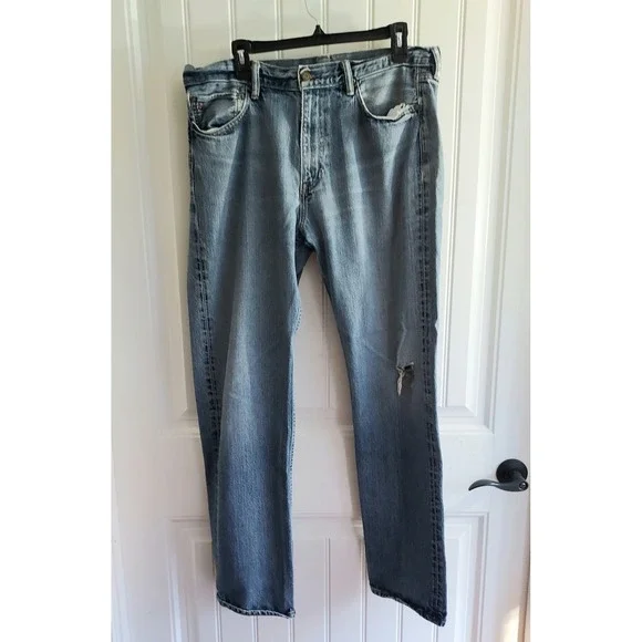 Polo Ralph Lauren Jeans Men's 34x32 Vintage 67 Straight Blue Medium Washed Denim