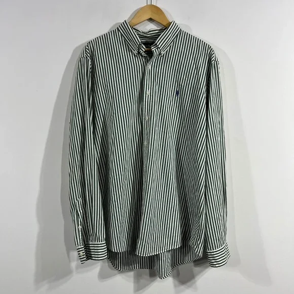 Polo Ralph Lauren Coastal‎ Preppy Striped Shirt Mens Old Money Mens XXL