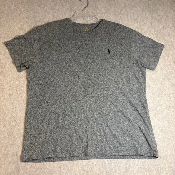 Polo Ralph Lauren T-Shirt Mens M Gray Cotton Classic Short Sleeve Pony Logo Tee