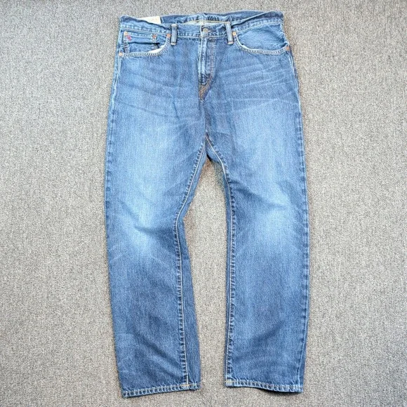 Polo Ralph Lauren Hampton Straight Jeans 36x32 Blue Cotton Denim 173 Classic Fit