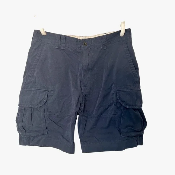 Vintage Y2k Ralph Lauren Polo Chinos 36 Navy Gellar Fatigue Cargo Shorts Utility