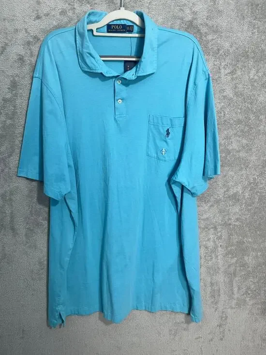 Polo Ralph Lauren Polo Shirt XXL Blue Classic Fit Work Golf Casual NWT