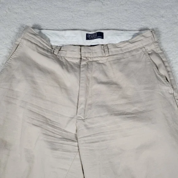 Polo Ralph Lauren Chino Trousers Mens 35x31 Tan‎ Beige Cotton Straight Leg Pant