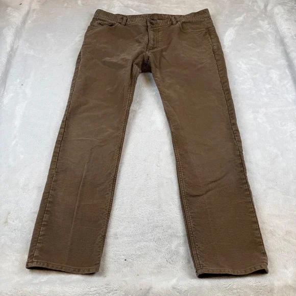 Polo Ralph Lauren Mens Brown‎ Slim Fit Pants 38x30 Cotton Five Pocket