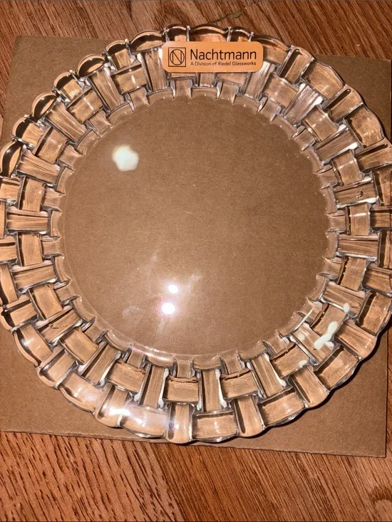 Nachtmann Crystal Cake Dessert Candy Dish Plate
