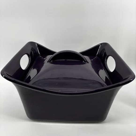 Rachael Ray Purple 3.5 QT Quart Square Casserole Baking Dish With Lid